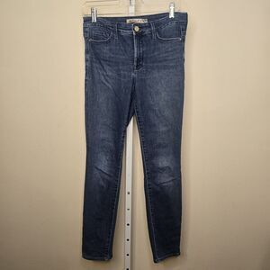 Athleta Size 4 Sculptek Denim Skinny Jeans Stretch Medium Wash Mid-Rise